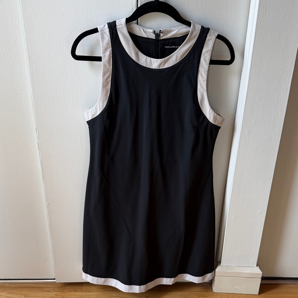 Black and White Active Dress - Built in Shorts